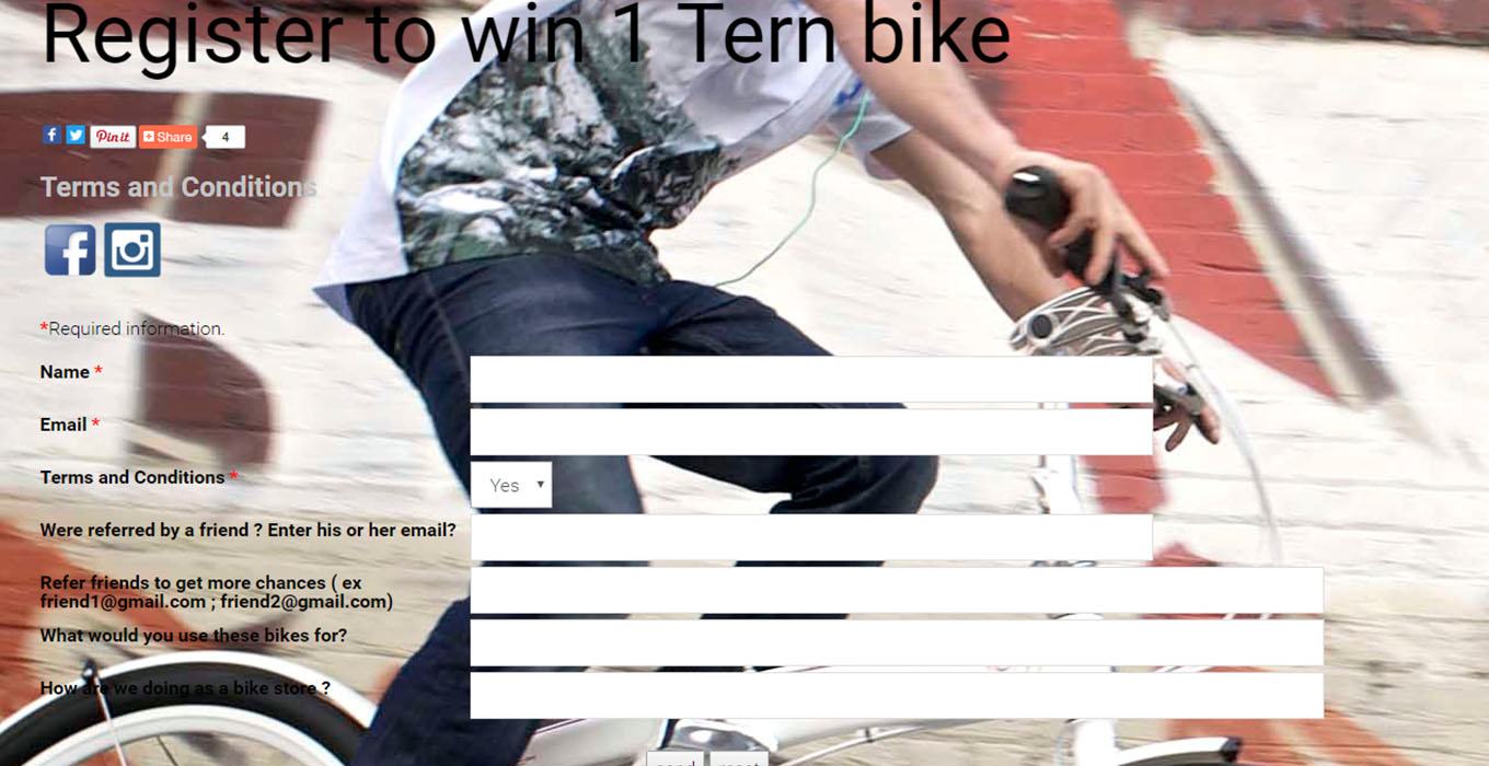 Diseño de páginas web - Win 1 Bike
