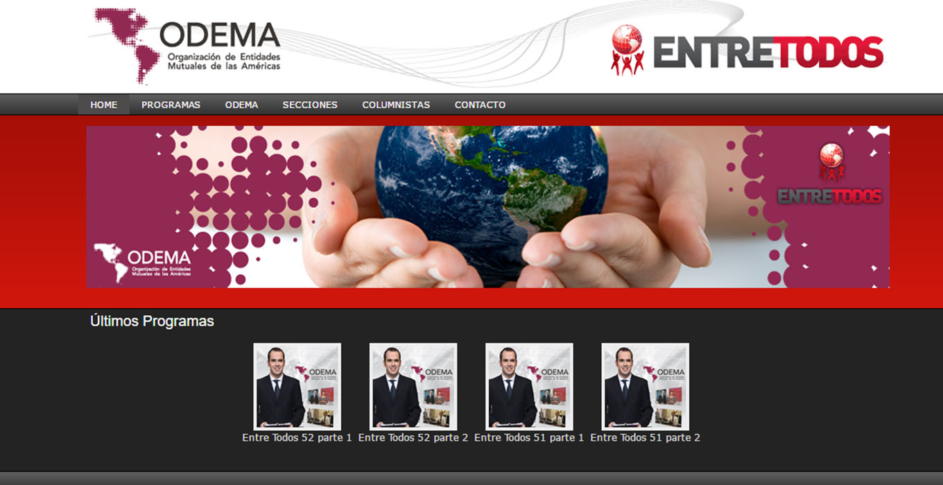 Diseño de páginas web - Odema TV